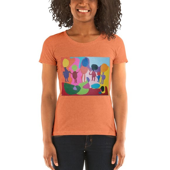Women's Tri-Blend Tee - Bella + Canvas 8413 - Picture 2 of 4